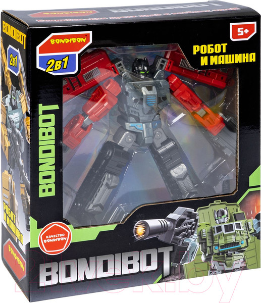 Изображение товара Робот-трансформер Bondibon Bondibot Тяжелый экскаватор / ВВ6057 (красный)