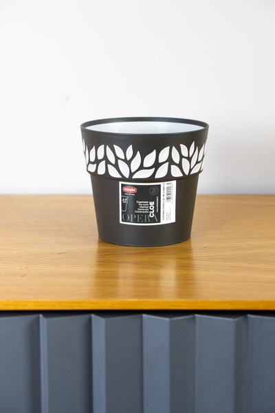 Изображение товара Вазон Stefanplast 94053 (графитово-серый)