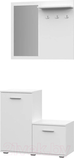 Изображение товара Секция в прихожую НК Мебель Fun КП-1 / 71337651 (белый)