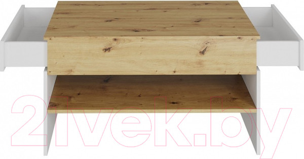 Изображение товара Журнальный столик НК Мебель Modo / 71716203 (артизан/белый матовый)