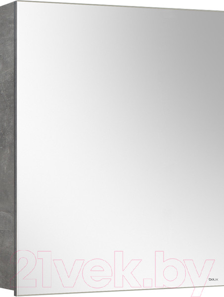 Изображение товара Шкаф с зеркалом для ванной Belux Стокгольм ВШ 60 (31, бетон чикаго светло-серый)