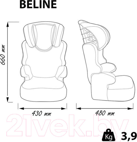 Изображение товара Автокресло Nania Beline Access / 8004030069 (Berry)