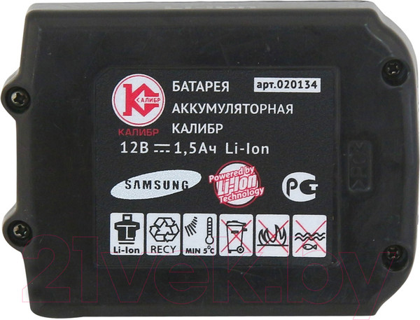 Изображение товара Аккумулятор для электроинструмента Калибр Li-Ion 12V (20134)