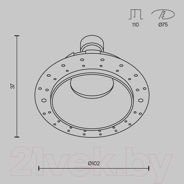 Изображение товара Точечный светильник Maytoni Share DL051-U-2WMG