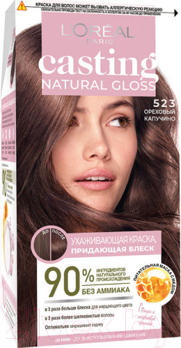 Изображение товара Крем-краска для волос L'Oreal Paris Casting Natural Gloss 523 (капучино)