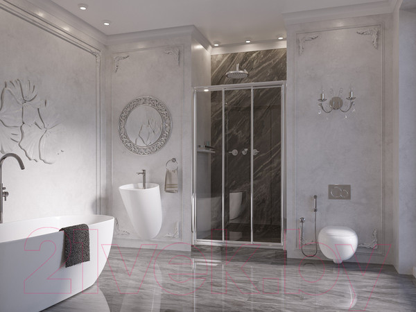 Изображение товара Душевая дверь Ambassador Forsa 130x195 / 17021104NX