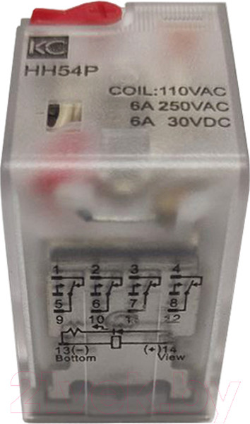 Изображение товара Реле промежуточное КС MY-HH54P 4CO/6А 250VAC/30VDC / 110VAC