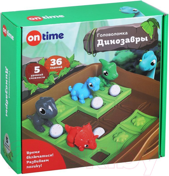 Изображение товара Игра-головоломка On Time Динозавры / 45096