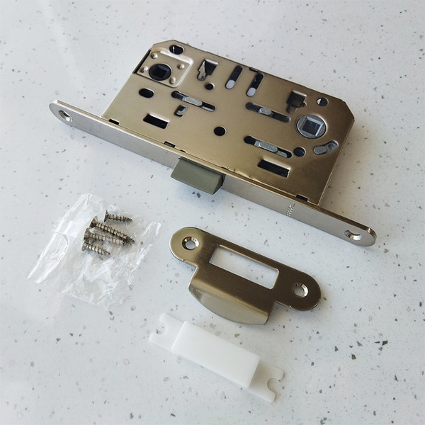 Изображение товара Защелка врезная с фиксацией Trodos SD600WC С фиксацией под поворотную ручку (пластик, никель)