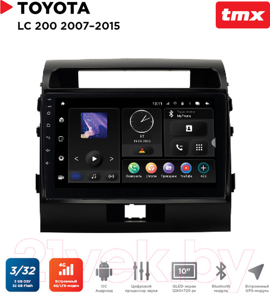 Изображение товара Бездисковая автомагнитола Incar TMX-2212-3