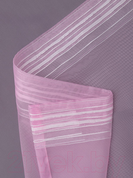 Изображение товара Гардина Amore Mio Однотонная вуаль 6PL lux-16 600x270 / 90614 (розовый)