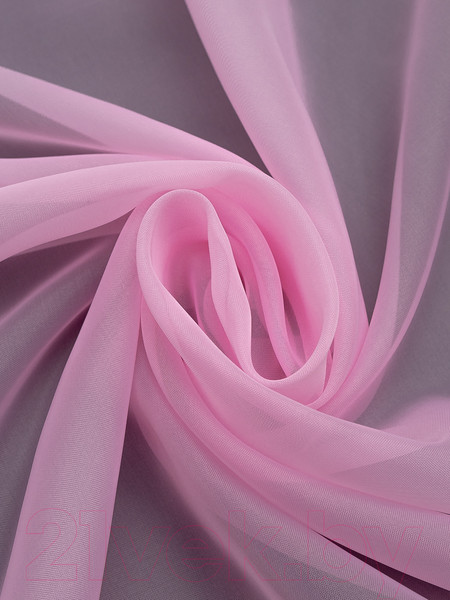 Изображение товара Гардина Amore Mio Однотонная вуаль 6PL lux-16 600x270 / 90614 (розовый)