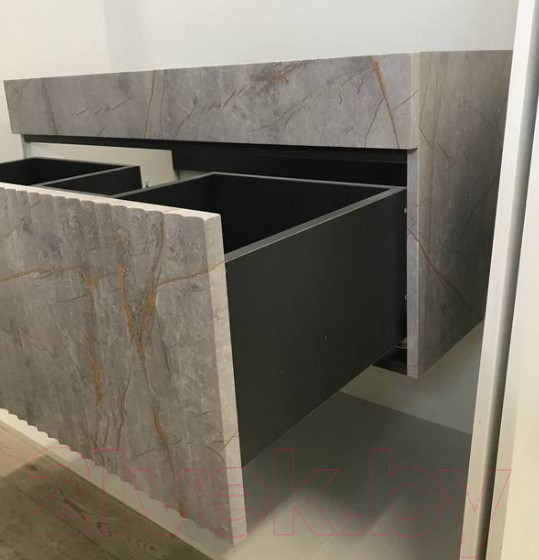 Изображение товара Тумба под умывальник Garda Onda 09.106н.1000.PVC (золотой мрамор)