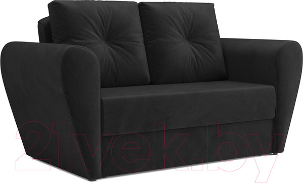 Изображение товара Диван Mebel-Ars Квартет (велюр черный НВ-178 17)