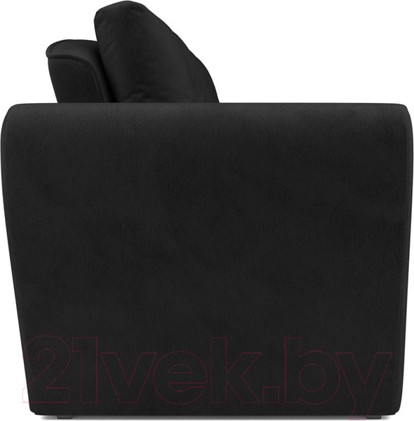 Изображение товара Диван Mebel-Ars Квартет (велюр черный НВ-178 17)