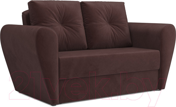 Изображение товара Диван Mebel-Ars Квартет (велюр шоколад HB-178 16)