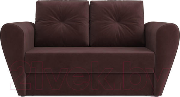Изображение товара Диван Mebel-Ars Квартет (велюр шоколад HB-178 16)