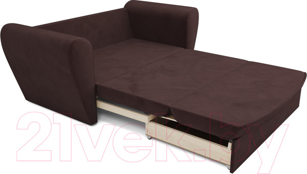 Изображение товара Диван Mebel-Ars Квартет (велюр шоколад HB-178 16)