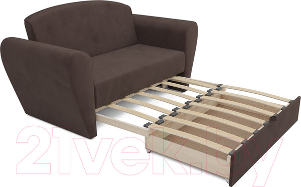 Изображение товара Диван Mebel-Ars Квартет (кордрой коричневый)