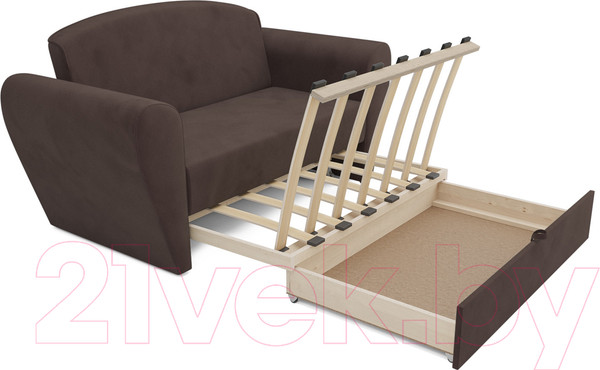 Изображение товара Диван Mebel-Ars Квартет (кордрой коричневый)