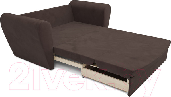 Изображение товара Диван Mebel-Ars Квартет (кордрой коричневый)