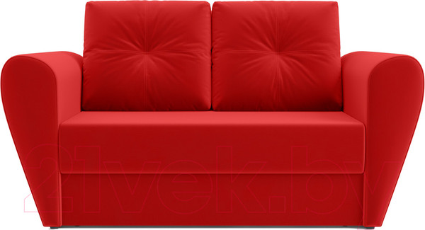 Изображение товара Диван Mebel-Ars Квартет (кордрой красный)