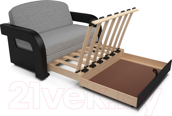 Изображение товара Диван Mebel-Ars Кармен-2 (рогожка серый)