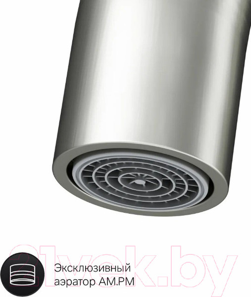 Изображение товара Мойка кухонная со смесителем Gerhans K35044 + смеситель AM.PM Like F8007111 (сатин)