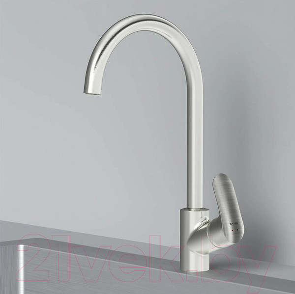 Изображение товара Мойка кухонная со смесителем Gerhans K35044 + смеситель AM.PM Like F8007111 (сатин)