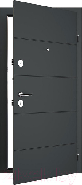 Изображение товара Входная дверь Guard Eva 86x205 правая (графит/бьянко)