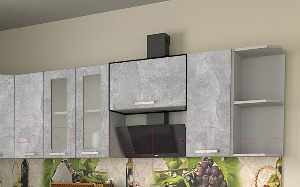 Изображение товара Шкаф под вытяжку Интерлиния Компо ВШГ 60-360 (бетон)