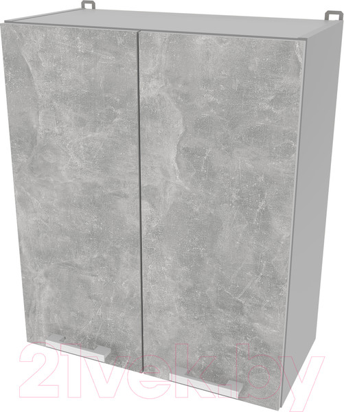 Изображение товара Шкаф навесной для кухни Интерлиния Компо ВШС60-720-2дв (бетон)