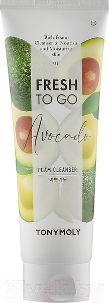 Изображение товара Пенка для умывания Tony Moly Fresh To Go Avocado Foam Cleanser (170мл)