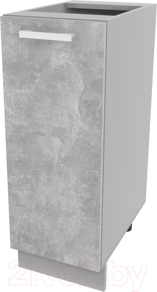 Изображение товара Шкаф-стол кухонный Интерлиния Компо НШ30р-1дв (бетон)