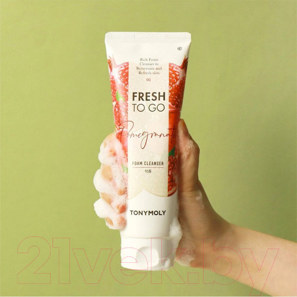 Изображение товара Пенка для умывания Tony Moly Fresh To Go Pomegranate Foam Cleanser (170мл)