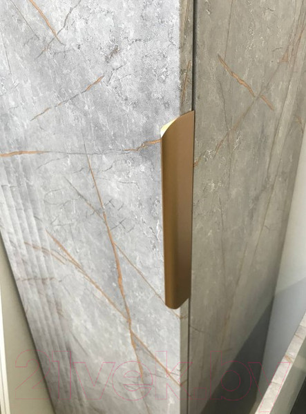 Изображение товара Шкаф-пенал для ванной Garda 09.22н.400.PVC (золотой мрамор)