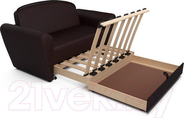 Изображение товара Диван Mebel-Ars Квартет (экокожа шоколад)