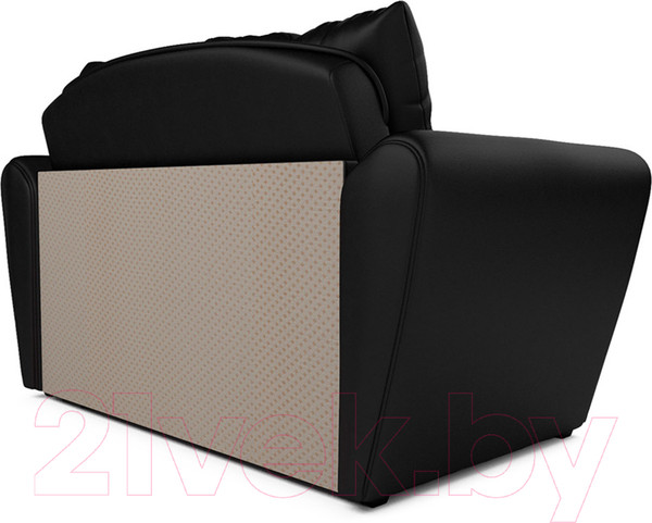 Изображение товара Диван Mebel-Ars Квартет (экокожа черный)