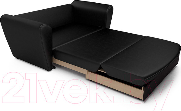 Изображение товара Диван Mebel-Ars Квартет (экокожа черный)