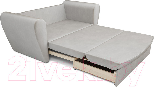 Изображение товара Диван Mebel-Ars Квартет (бархат бежевый Star Velvet 6 Light Beige)