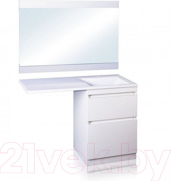 Изображение товара Тумба под умывальник Style Line Оптима 60 2 ящика Plus (напольная)