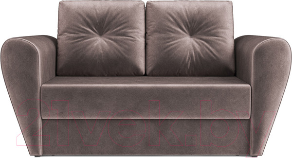 Изображение товара Диван Mebel-Ars Квартет (бархат серо-шоколадный Star Velvet 60 Cofee)