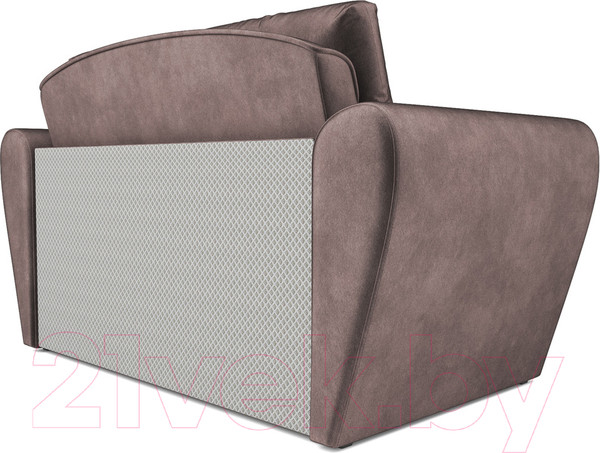 Изображение товара Диван Mebel-Ars Квартет (бархат серо-шоколадный Star Velvet 60 Cofee)