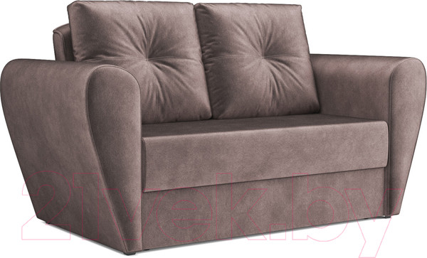 Изображение товара Диван Mebel-Ars Квартет (бархат серо-шоколадный Star Velvet 60 Cofee)