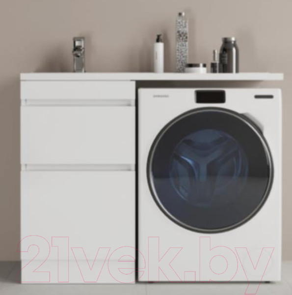 Изображение товара Тумба под умывальник Style Line Оптима 50 2 ящика Люкс Plus (напольная)