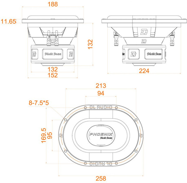 Изображение товара Головка сабвуфера DL Audio Phoenix Black Bass 69