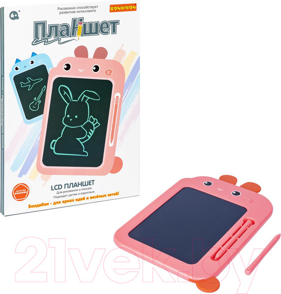 Изображение товара Электронный блокнот Bondibon Зайчик / ВВ5950 (розовый)