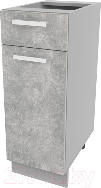 Изображение товара Шкаф-стол кухонный Интерлиния Компо НШ30рш1 (бетон)
