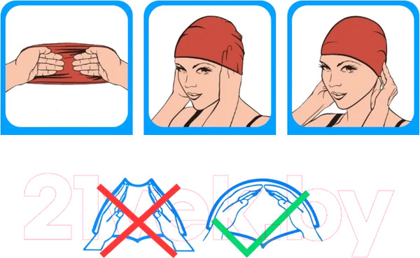 Изображение товара Шапочка для плавания Sabriasport RW60 (синий)