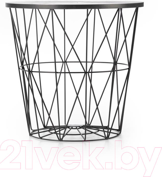 Изображение товара Журнальный столик Halmar Harissa B / V-CH-HARISSA_B-LAW-CZARNY (черный/черный мрамор)